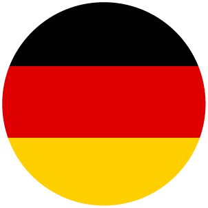 Germany flag in a circle icon